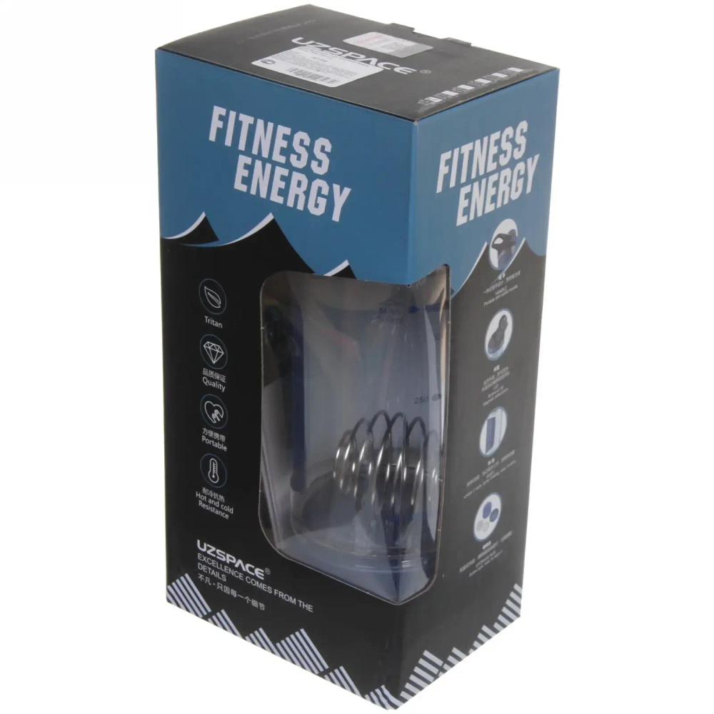 Шейкер спортивный UZSPACE Fitness Energy 9022 (500 мл)