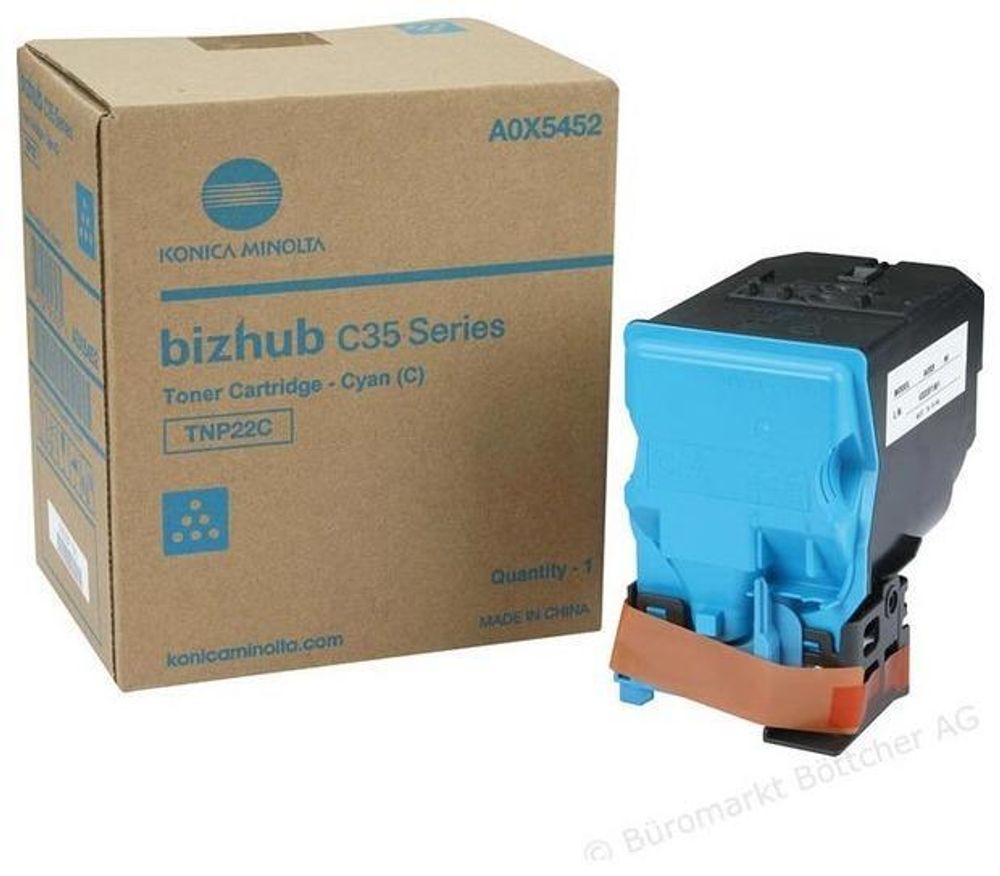 Тонер-картридж TNP-22C Konica-Minolta bizhub C35/C35P голубой a0x5452