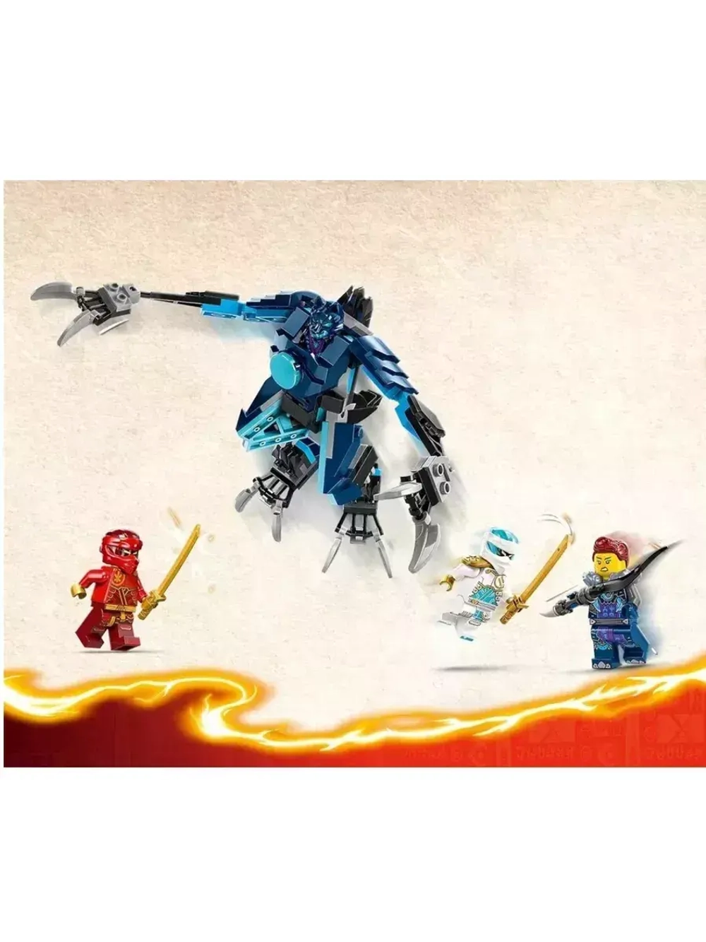 Конструктор Ниндзя Огненный механизм Кая 322 детали