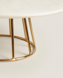 Zara Home Подсвечник из нержавеющей стали, цвет золотой, 12.5 см