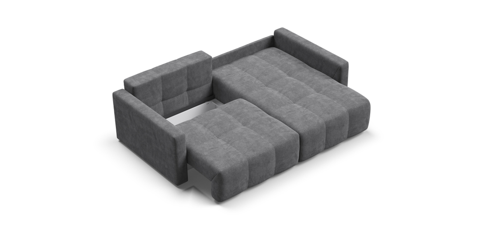 Угловой диван Босс Тренд Шенилл Клауд графит