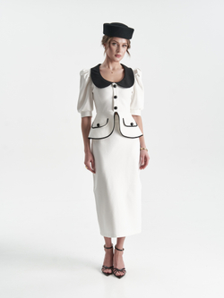 Юбка "Жена президента" в белом оттенке