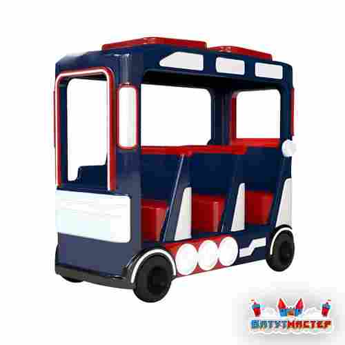 Детский поезд безресльсовый «Синий жужжик», 3 вагона, 19 мест, для ТРЦ