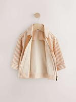 Рубашка на молнии для мальчика Next E32-589, Молочный, Оранжевый