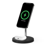 Зарядная станция с поддержкой MagSafe Belkin BoostCharge Pro для iPhone и AirPods Pro (WIZ010, EU) Чёрный | Black