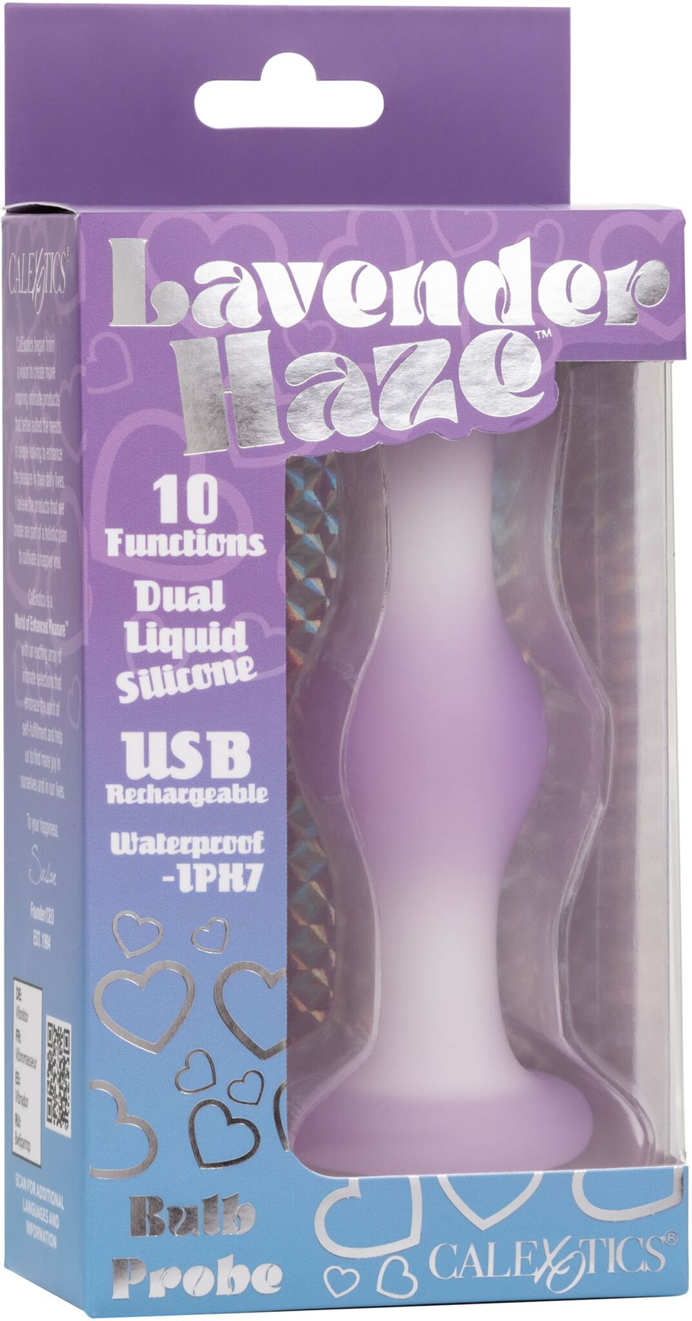 Сиреневая вибропробка Bulb Probe - 10,2 см. (Цвет: фиолетовый)