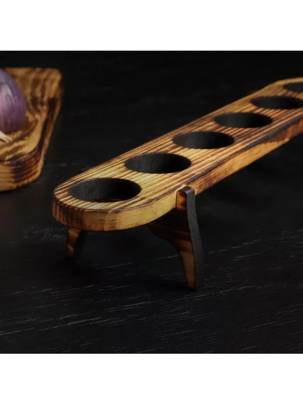 Шотница из Кедра с 6 стопками