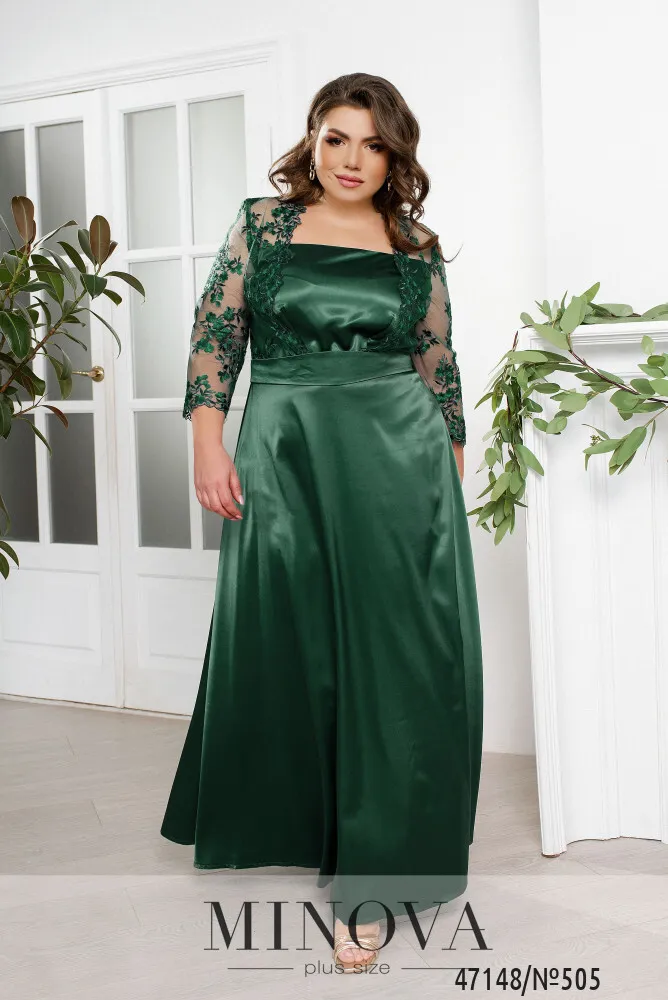 Платье 505-Зеленый Minova