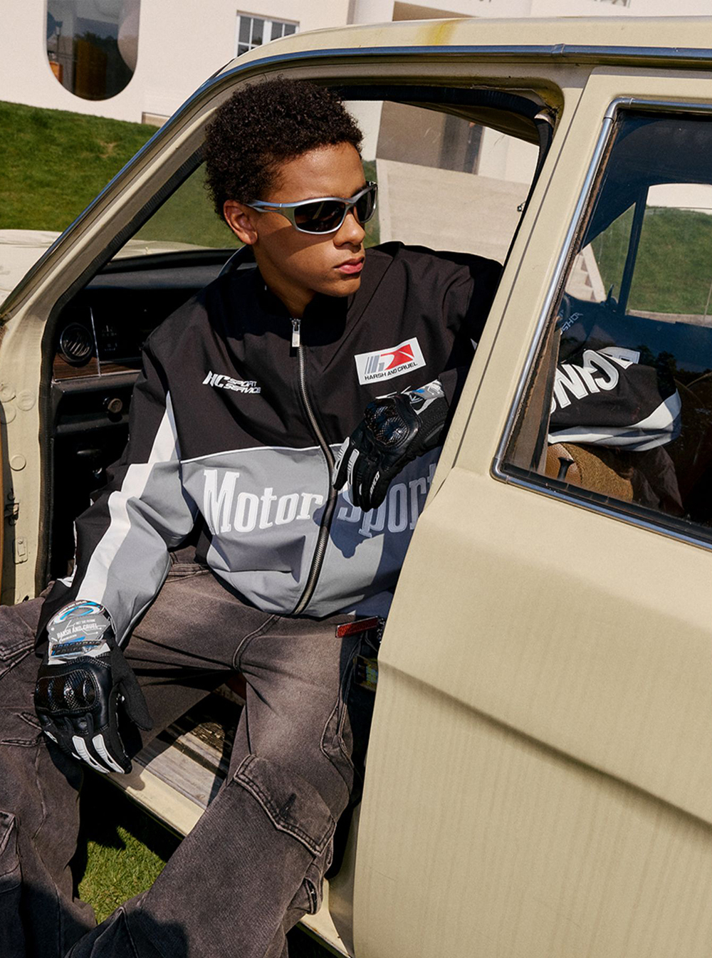 Куртка HARSHandCRUEL "Motorsport" Nylon Racing Jacket