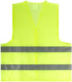 Жилет сигнальный желтый, 2 горизонтальные полосы, 60 гр., размер XXL, 12123М