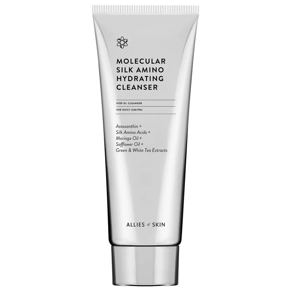 ALLIES OF SKIN Молекулярное очищающее средство с аминокислотами шелка Molecular Silk Amino Hydrating Cleanser, 250 мл