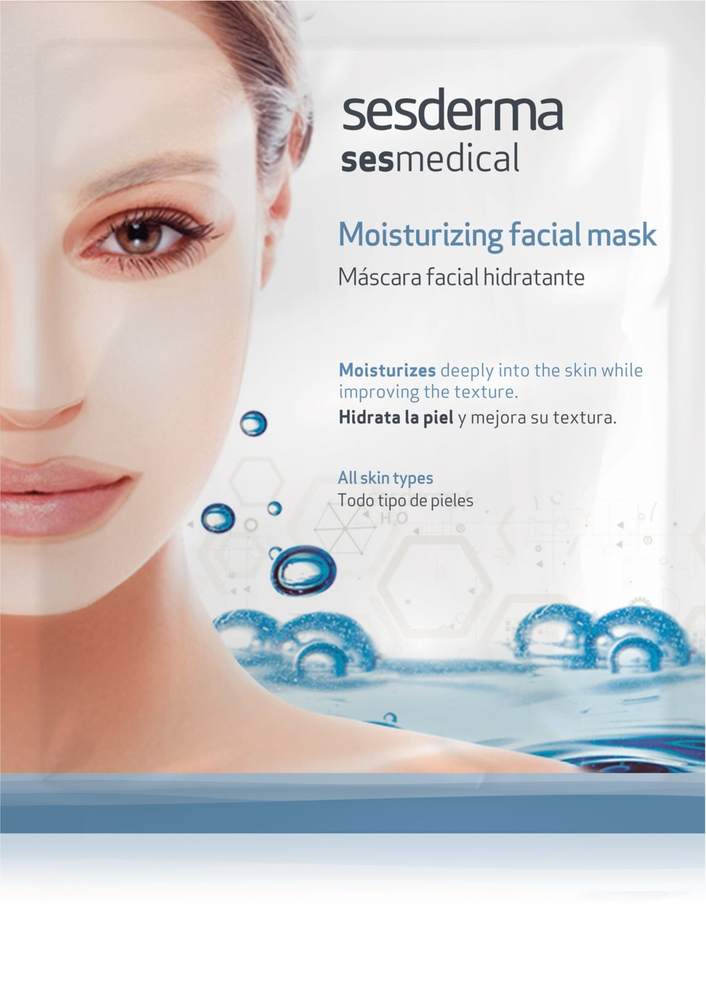 Sesderma Sesmedical Moisturizing Facial Mask - увлажняющая маска для лица для всех типов кожи /   25  ml  / GTIN 8429979421814