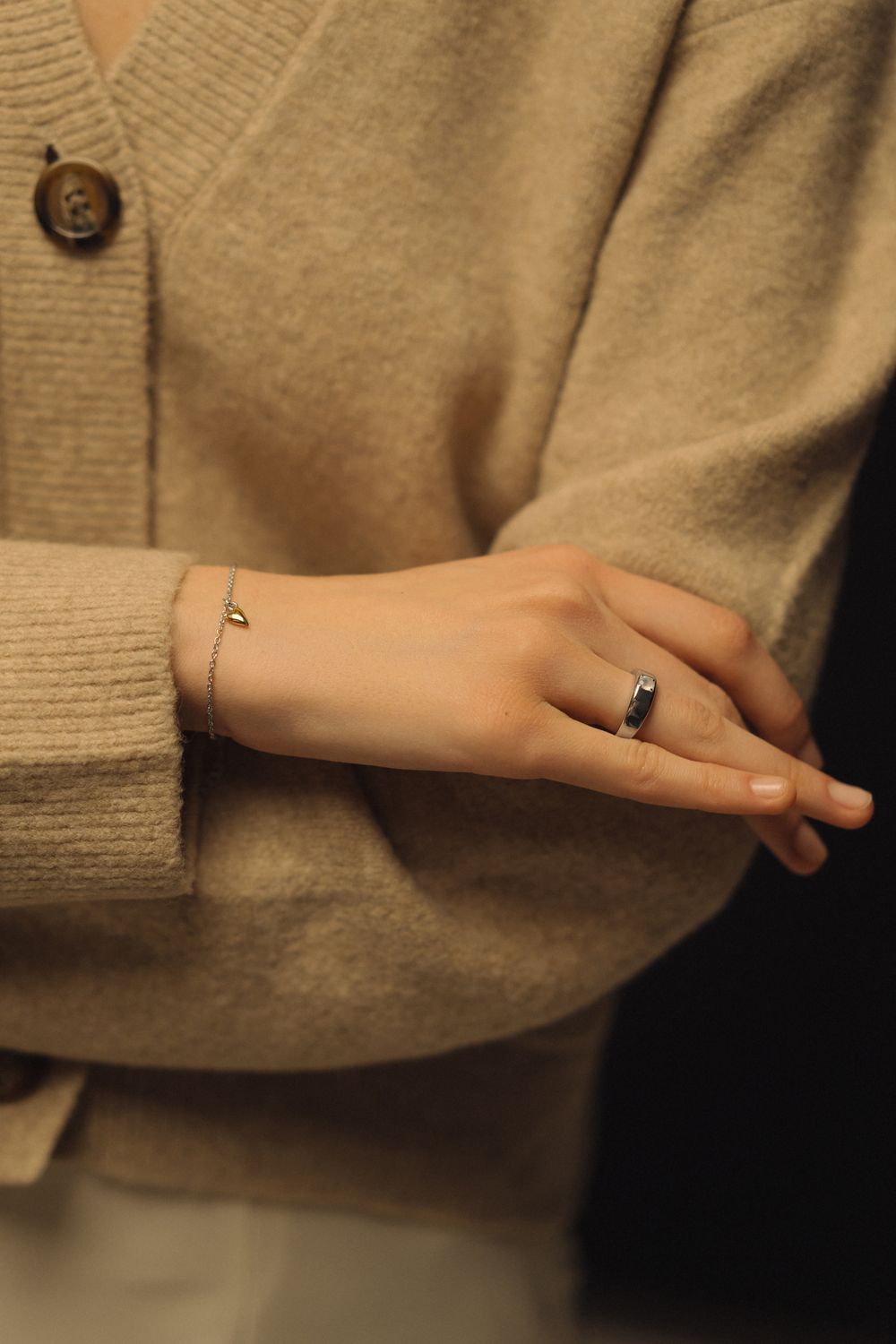 Браслет Love in биколор