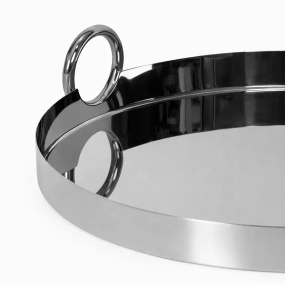 Поднос Roomy Ø50 см, серебристый