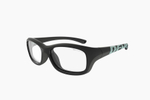 Спортивные очки с диоптриями Demetz Softness R / Black / Light Mint Colorless Cat.0