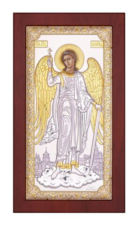 Ангел Хранитель, икона ростовая, красное дерево 160х283