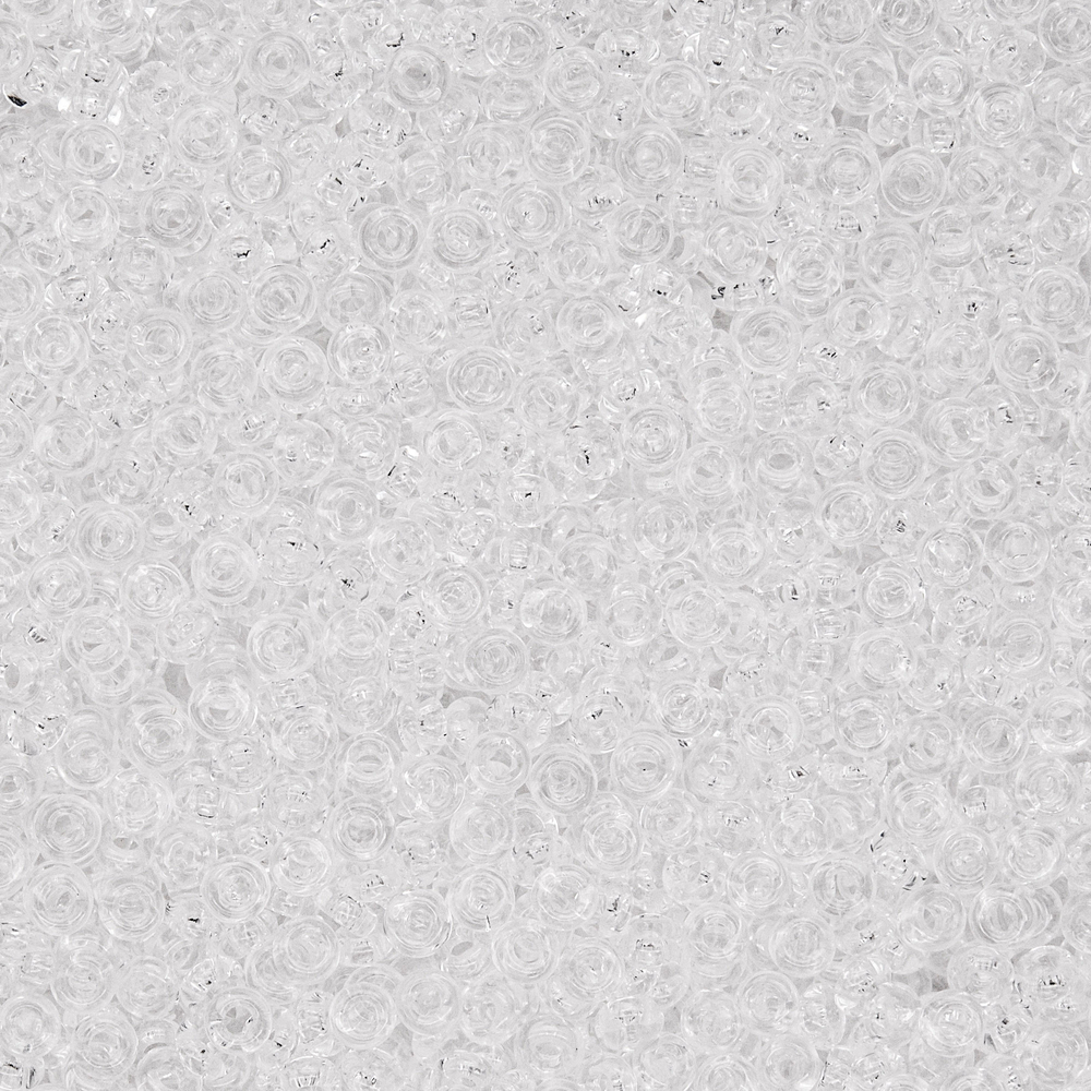 Японский бисер TOHO Demi 11/0 (№1), прозрачный глянцевый