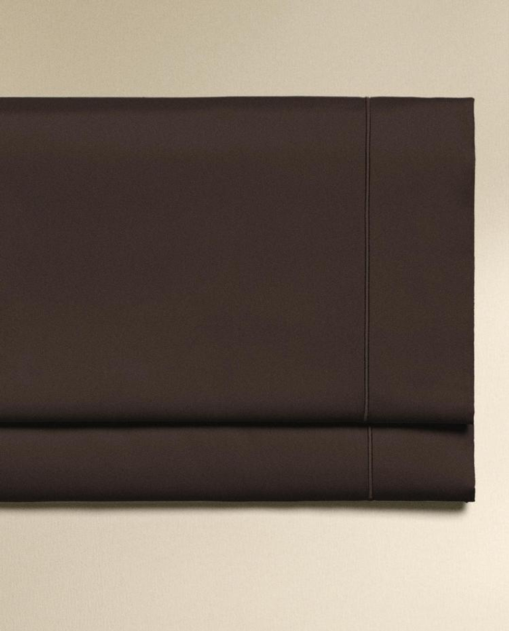 ZARA HOME (300 НИТЕЙ) ПРОСТЫНЯ ИЗ ХЛОПКА, КОРИЧНЕВЫЙ