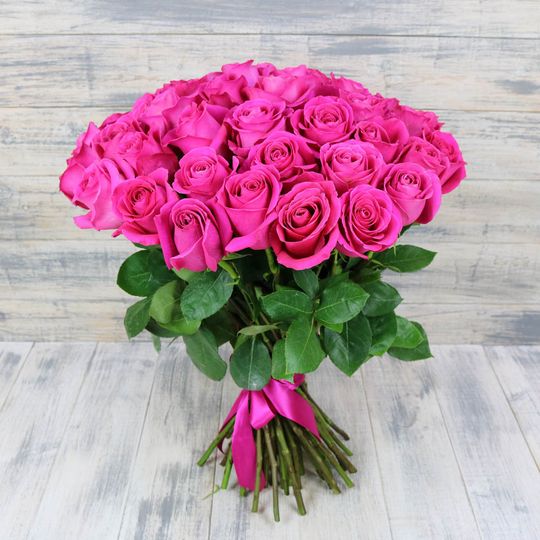 Букет из 51 розы Пинк Флойд 70 см
