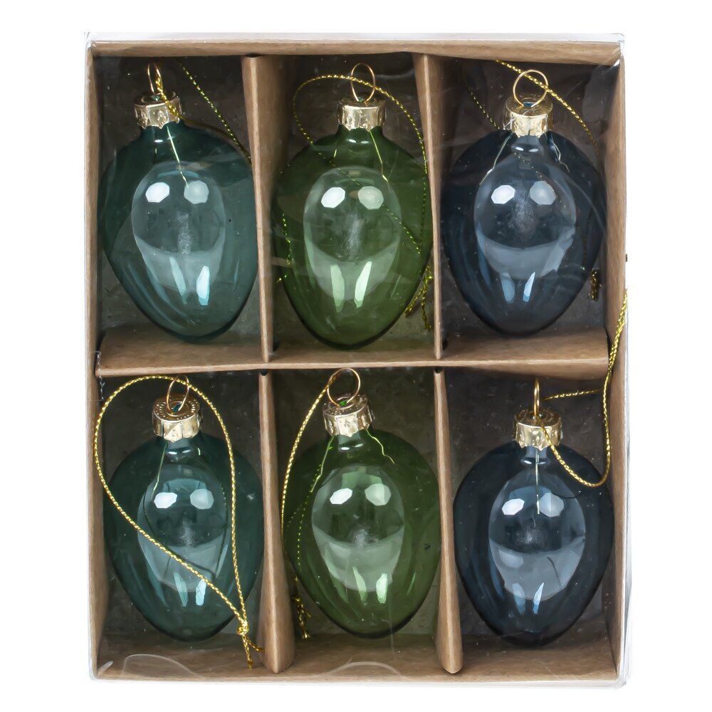 GAEM Набор из 6-ти изделий декоративных подвесных "Яйцо пасхальное" (4*5,5), L13 W16 H4 см