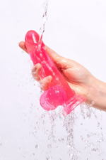 Розовый реалистичный фаллоимитатор Fush - 18 см. (Цвет: розовый)