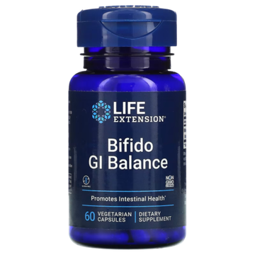 Life Extension Bifido GI Balance 60 Veg Capsules , Бифидобактерии лонгум