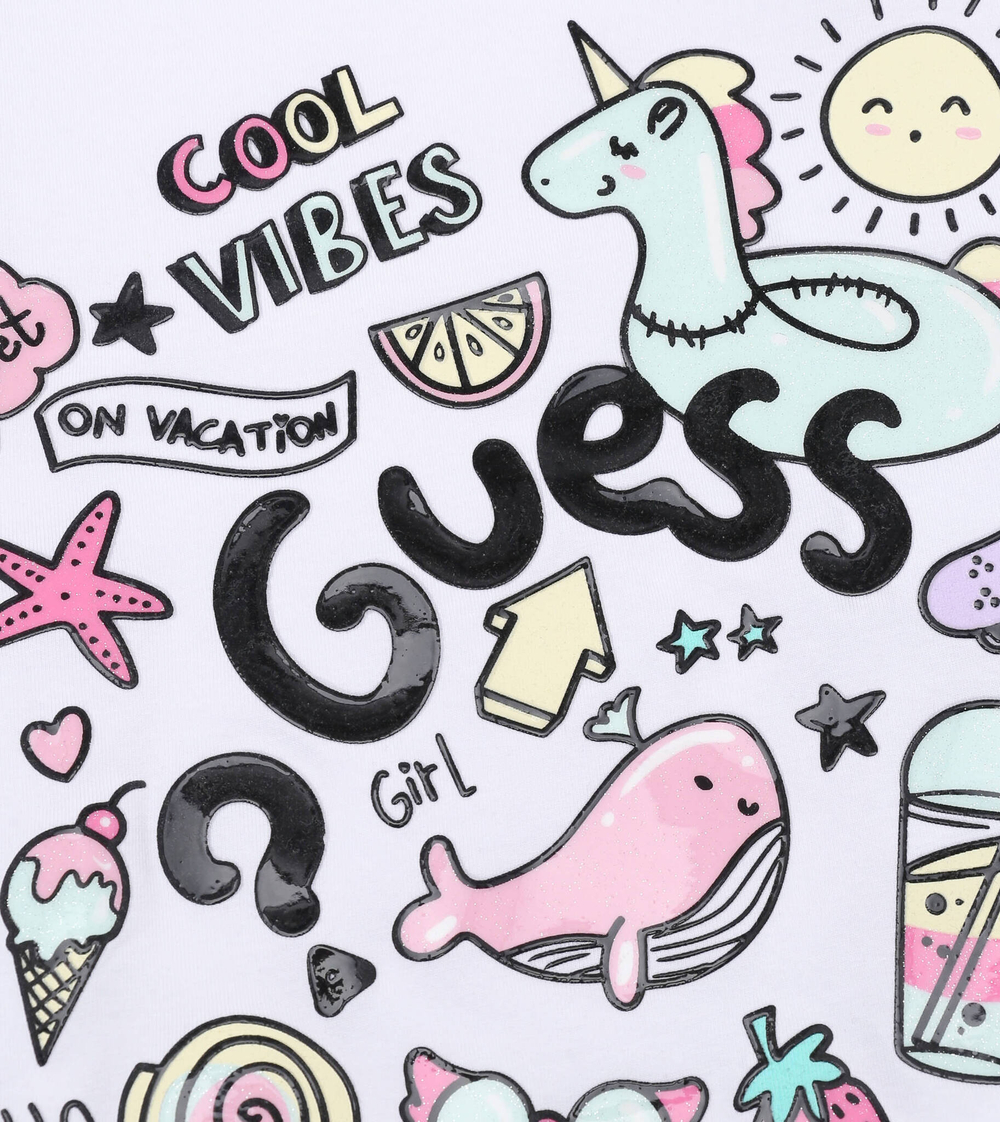 Футболка Guess - белый(K4GI17 K6YW1)