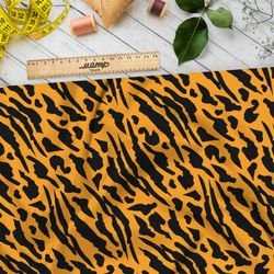 Ткань оксфорд 600 необычный тигриный узор