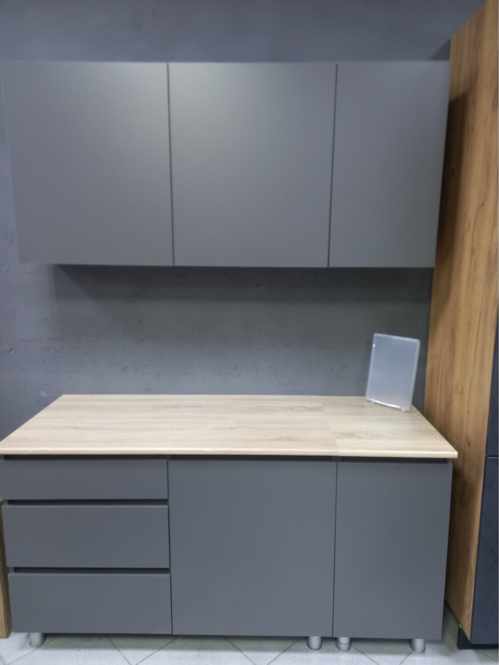 Кухня «Денвер» Графит 160 см