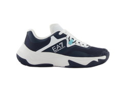 Теннисные кроссовки EA7 Unisex Woven Sneaker - sky captain/white/aqua sky