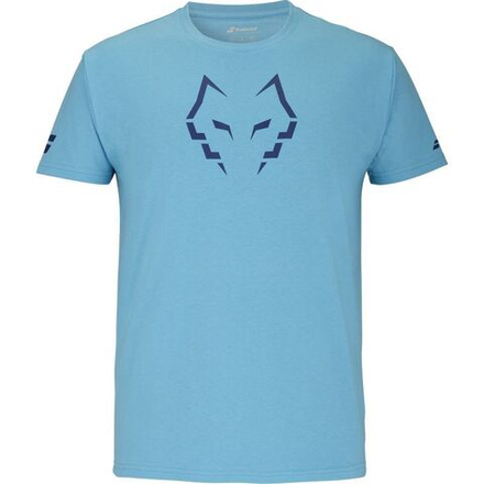 Теннисная футболка Babolat Cotton Lebron - Blue