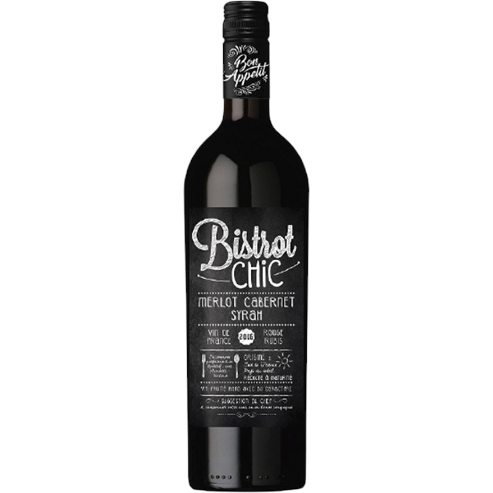 Вино Bistrot Chic Merlot Cabernet Syrah 0,75 л.