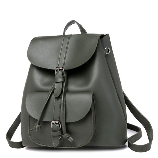 Рюкзак женский из экокожи Торба 3.0. Болотный