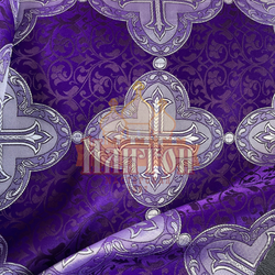 Шёлк "Коломна" фиолетовый с серебром