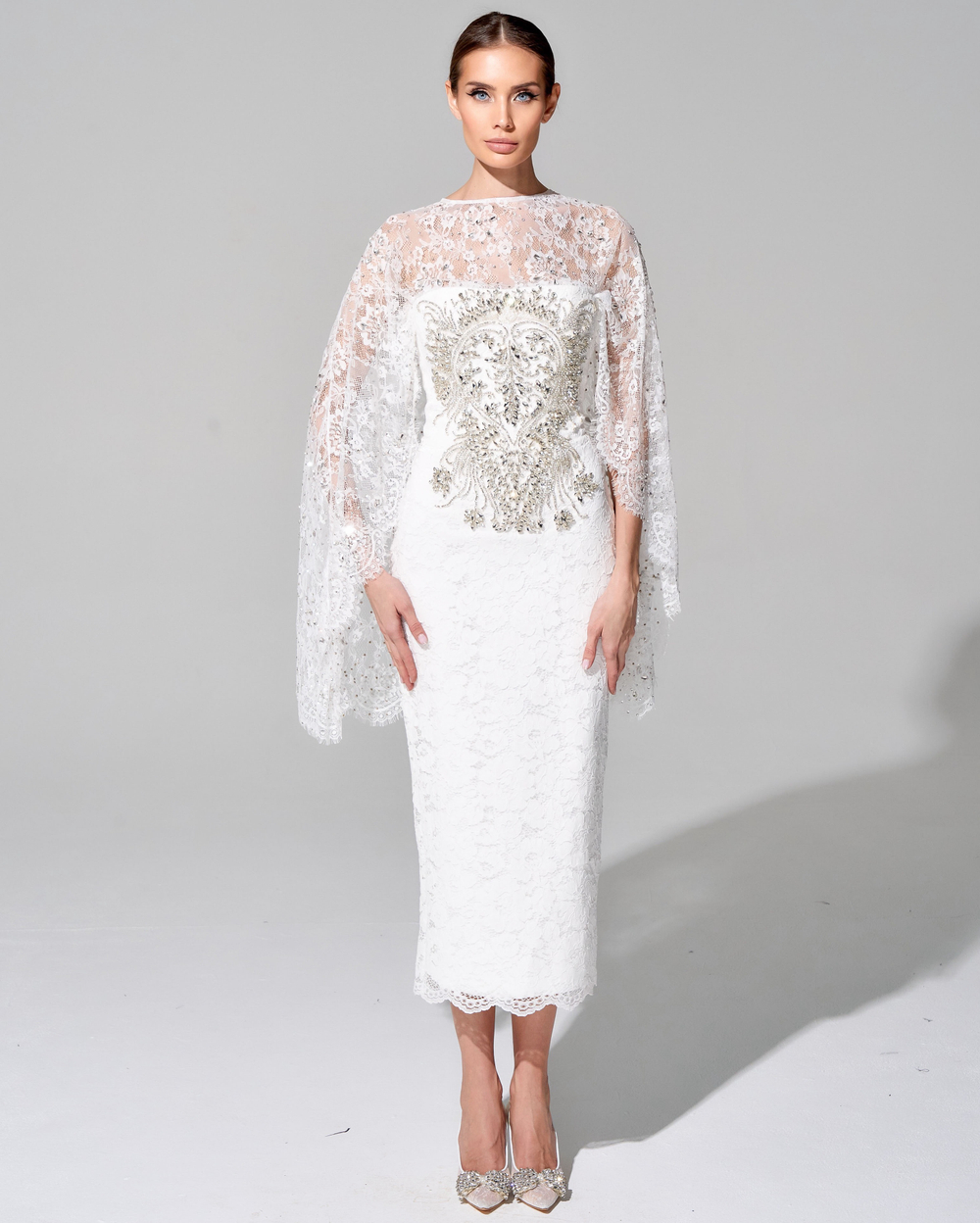 Укороченный кейп "Снежная Королева"