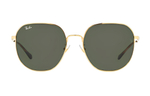 RayBan Alloy Irregular Shape Sunglasses Unisex Gold