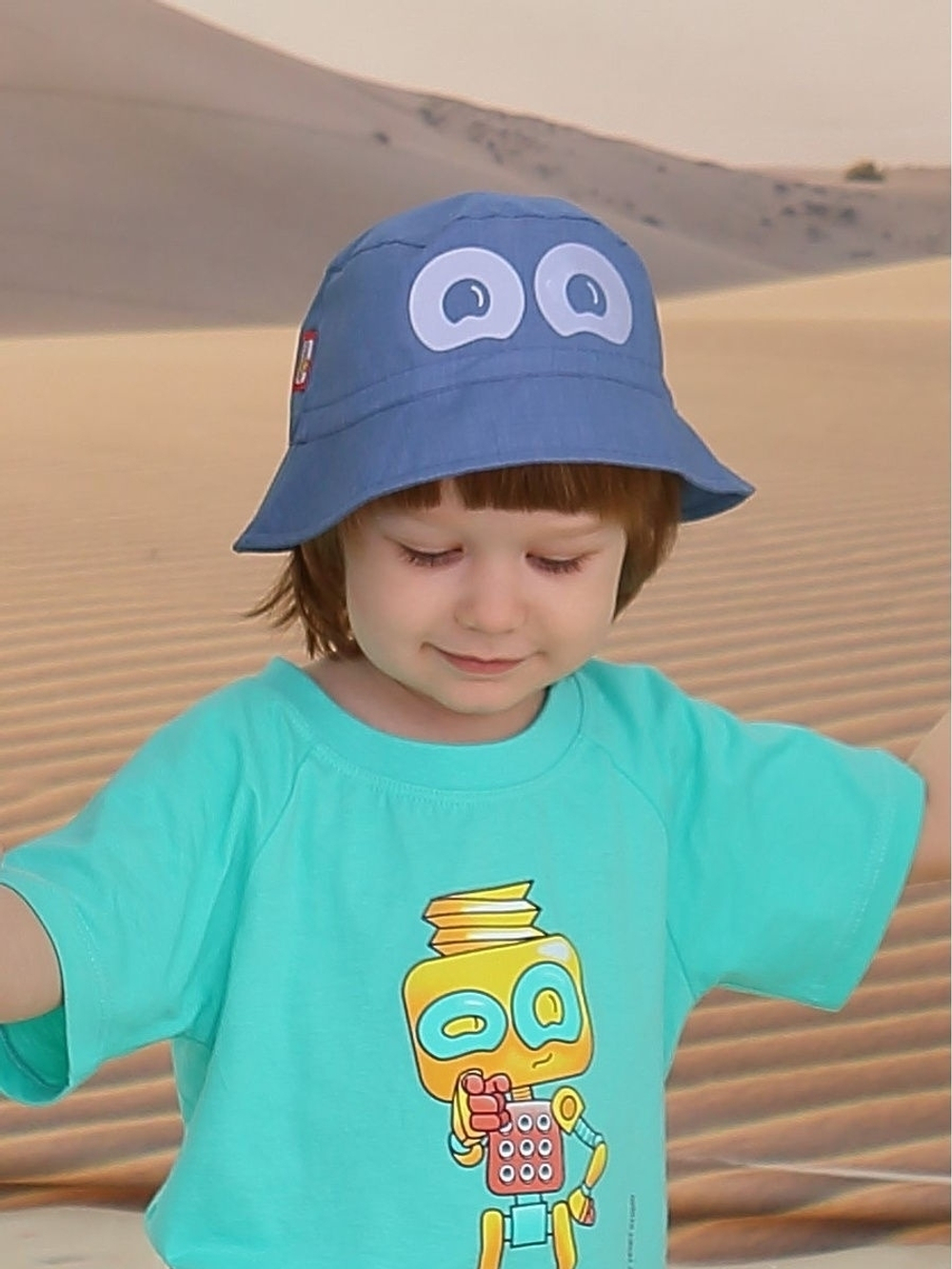 Панама детская солнцезащитная для девочек и мальчиков со светоотражающим эффектом CROOT