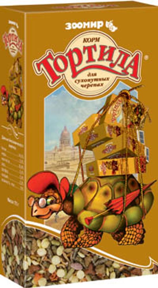 Зоомир "Тортила" корм для сухопутных черепах 170г Зоомир "Тортила" корм для сухопутных черепах 170г
