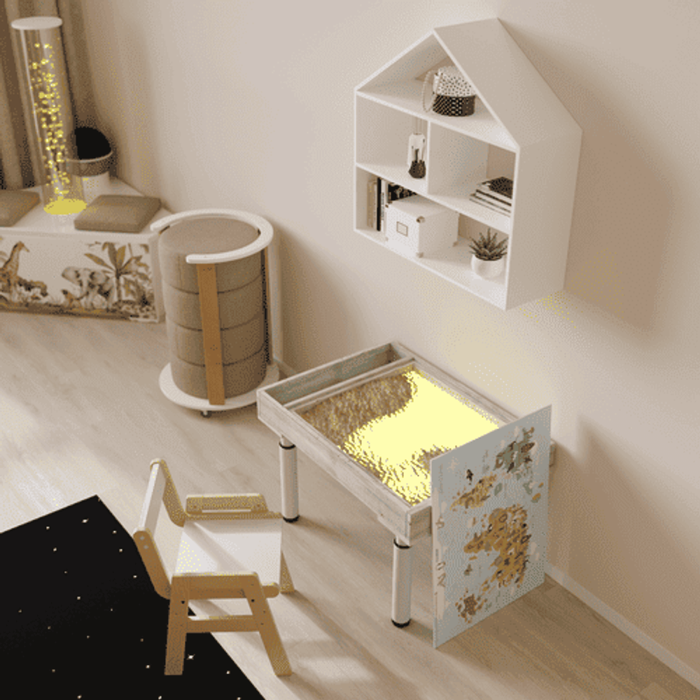 Книги и… Готовый кабинет психолога «Сириус» ✨ Потому что самые важные разговоры начинаются не со слов — а с того, где можно сесть, прижаться к подушке и потрогать светящуюся звезду