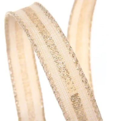 Лента для декорирования «Млечный путь» 1,5 см, 2,7 м, Шампань