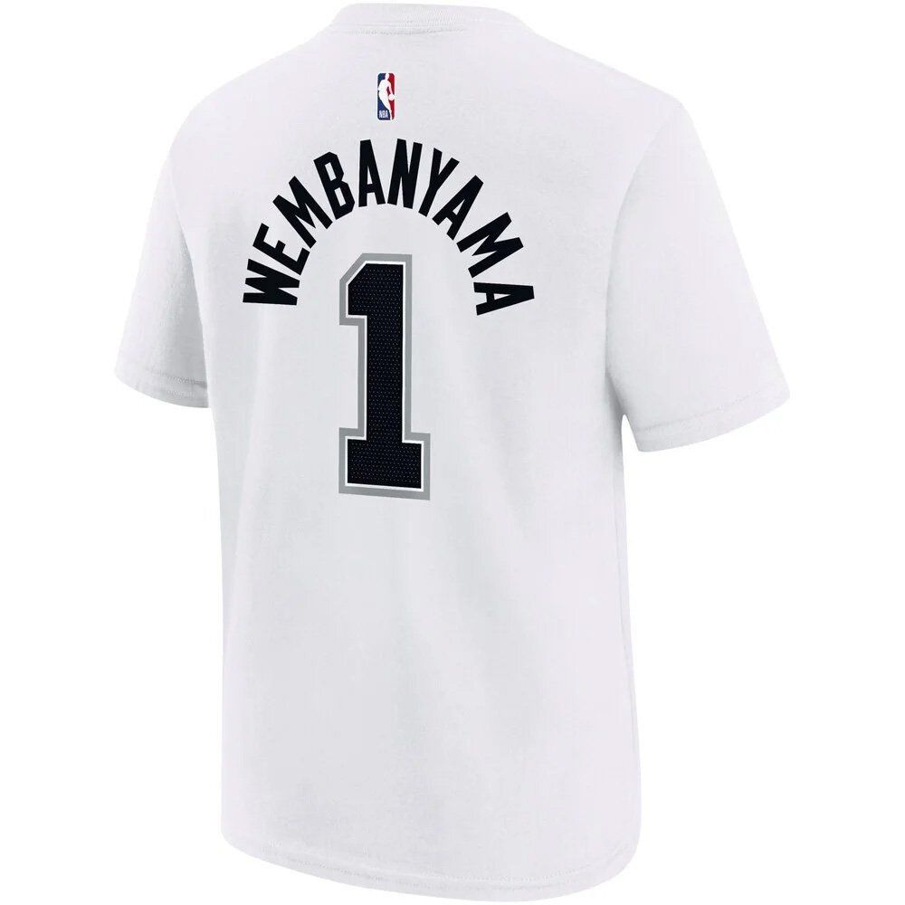 Баскетбольная футболка Jordan NBA San Antonio Spurs Victor Wembanyama T-shirt White