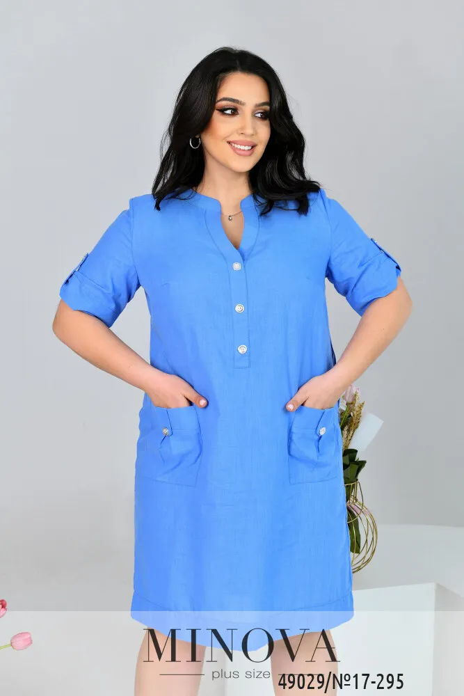 Платье 17-295-голубой Minova
