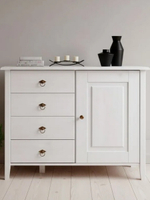Комод, 103х43х79, Боцен, с ящиками, для одежды и игрушек, под телевизор, из массива дерева, белый