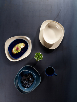 Like. by Villeroy&Boch Органическая бирюзовая глубокая тарелка 20 см 19-5291-2700