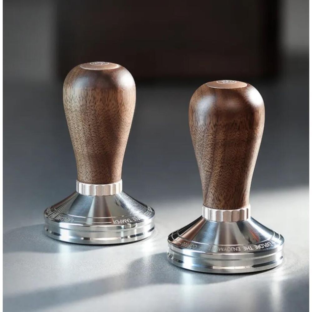 Темпер для кофе d 58 мм h9 см Thunder Tamper нерж. сталь дерев. ручка ZeroHero