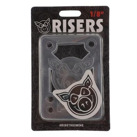 Подкладки для скейтборда Pig Piles 1/8" Soft Risers/Shock Clear