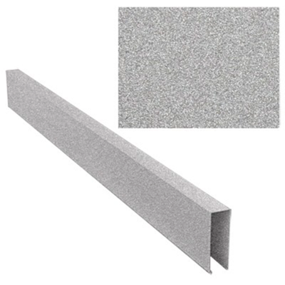 Кубообразная рейка Cesal  база 3 см. высота : 5 см. Металлик серебристый 3313 (матовый)