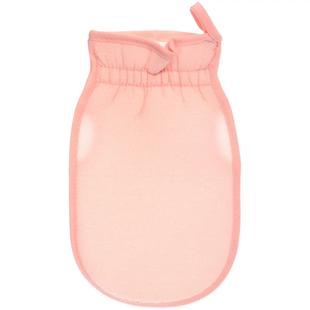 Мочалка - варежка скрабирующая «Premium - Paradise», цвет персиковый, 22*14см (ZIP пакет)