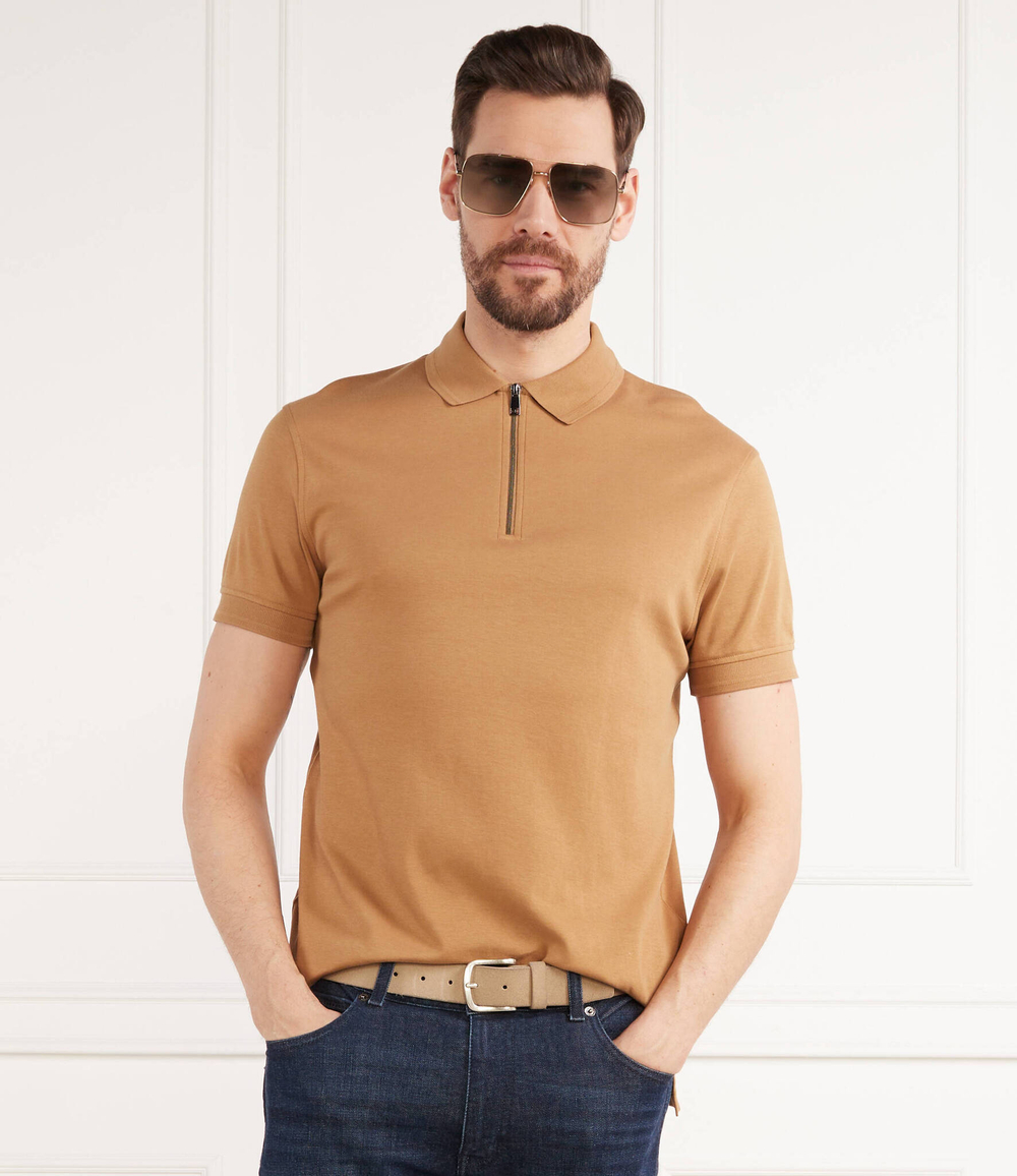 Поло DC INTERLOCK ZIP Tommy Hilfiger - хаки(MW0MW30762)