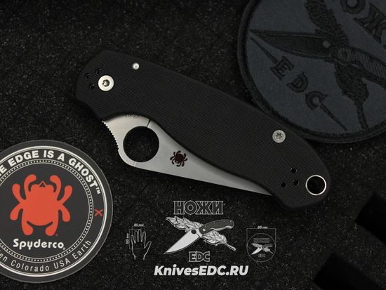 Складной нож Spyderco Para 3 223GS c клинком из стали CPM-S45VN, рукоять G10
